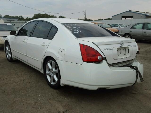 1N4BA41E85C845746 - 2005 NISSAN MAXIMA SE WHITE photo 3