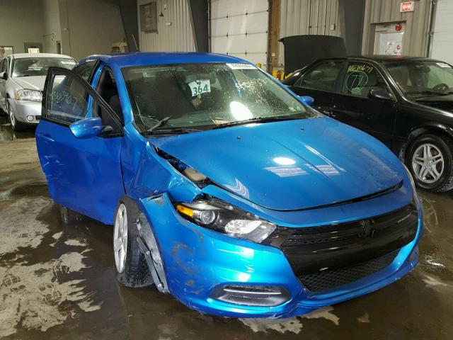 1C3CDFBB7FD237576 - 2015 DODGE DART SXT BLUE photo 1