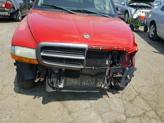 1B7FL16X02S712978 - 2002 DODGE DAKOTA BAS RED photo 7