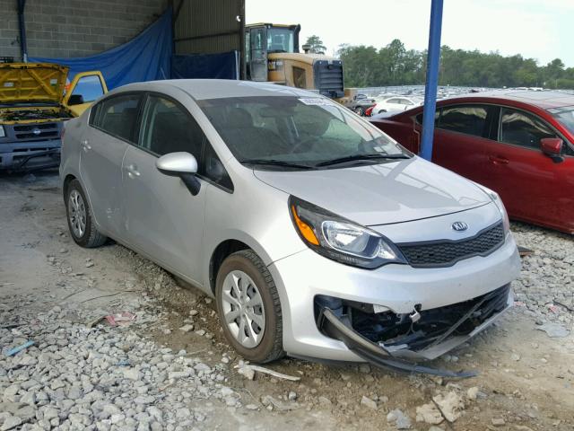 KNADM4A39G6639195 - 2016 KIA RIO LX SILVER photo 1