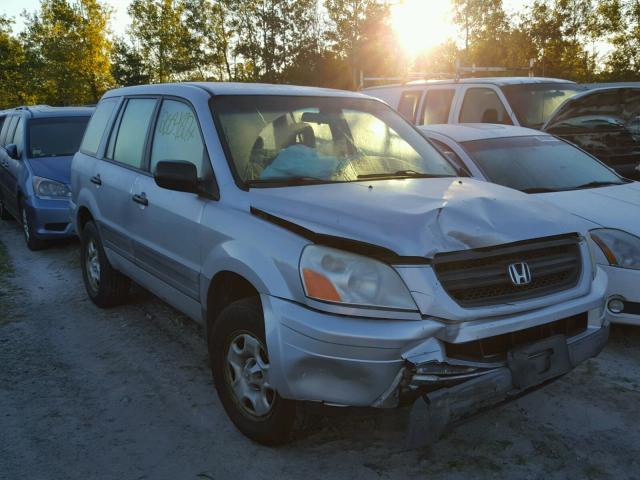 2HKYF18124H546215 - 2004 HONDA PILOT LX SILVER photo 1