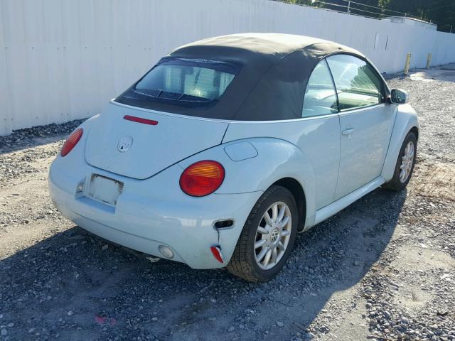 3VWCM31Y15M351251 - 2005 VOLKSWAGEN NEW BEETLE ლურჯი ფოტო 4