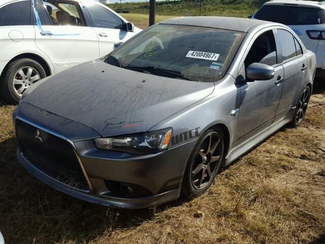 JA32U8FWXFU002815 - 2015 MITSUBISHI LANCER GT GRAY photo 2