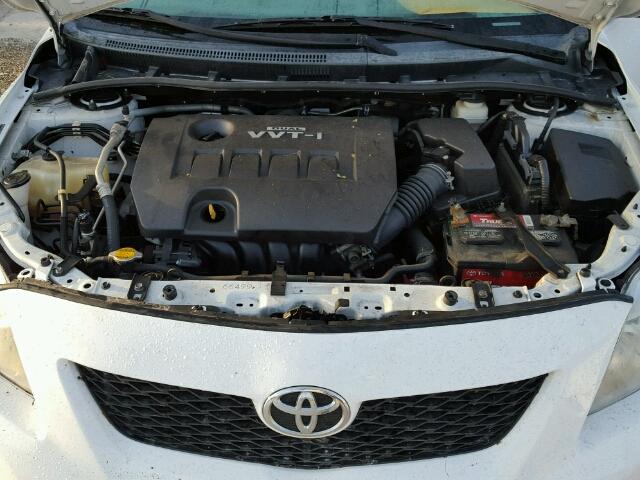 2T1BU4EE1AC532700 - 2010 TOYOTA COROLLA WHITE photo 7