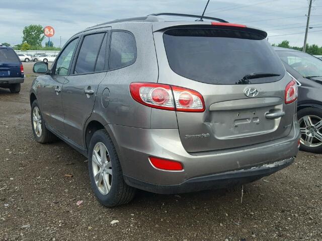 5XYZKDAG7CG112085 - 2012 HYUNDAI SANTA FE L GRAY photo 3