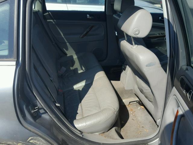 WVWRH63B93P036264 - 2003 VOLKSWAGEN PASSAT GLX GRAY photo 6