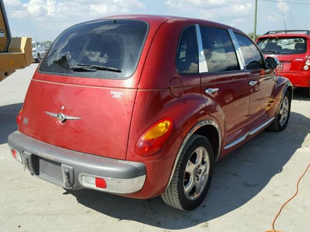 3C8FY4BB11T590673 - 2001 CHRYSLER PT CRUISER RED photo 4