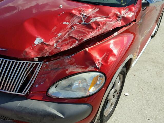 3C8FY4BB11T590673 - 2001 CHRYSLER PT CRUISER RED photo 9