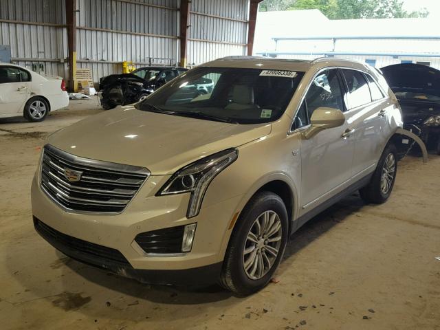 1GYKNBRS2HZ106798 - 2017 CADILLAC XT5 LUXURY GOLD photo 2