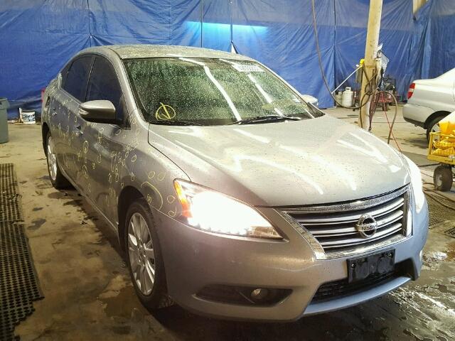 3N1AB7AP4DL621384 - 2013 NISSAN SENTRA S GRAY photo 1