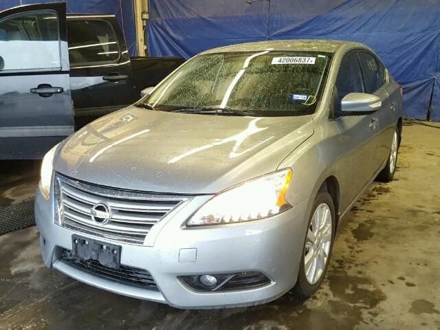 3N1AB7AP4DL621384 - 2013 NISSAN SENTRA S GRAY photo 2