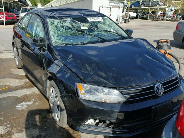 3VW3A7AJ7FM336824 - 2015 VOLKSWAGEN JETTA TDI BLACK photo 1