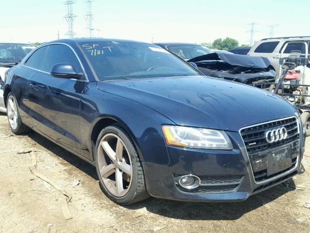 WAUDK78TX9A013619 - 2009 AUDI A5 QUATTRO BLUE photo 1