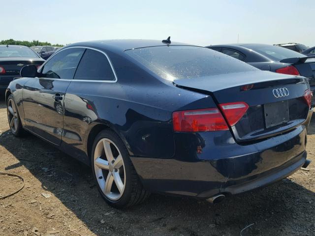 WAUDK78TX9A013619 - 2009 AUDI A5 QUATTRO BLUE photo 3