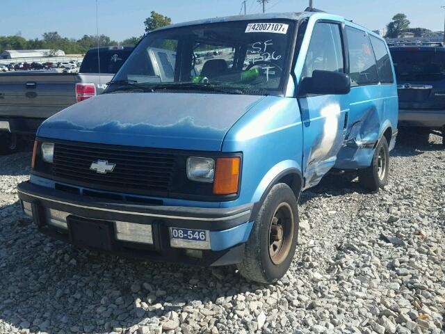 1GNDM19Z2RB167742 - 1994 CHEVROLET ASTRO BLUE photo 2