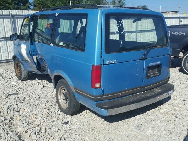 1GNDM19Z2RB167742 - 1994 CHEVROLET ASTRO BLUE photo 3