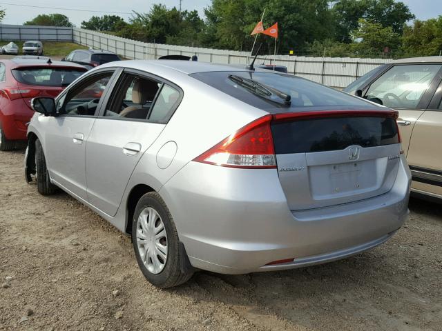 JHMZE2H50AS005868 - 2010 HONDA INSIGHT LX SILVER photo 3