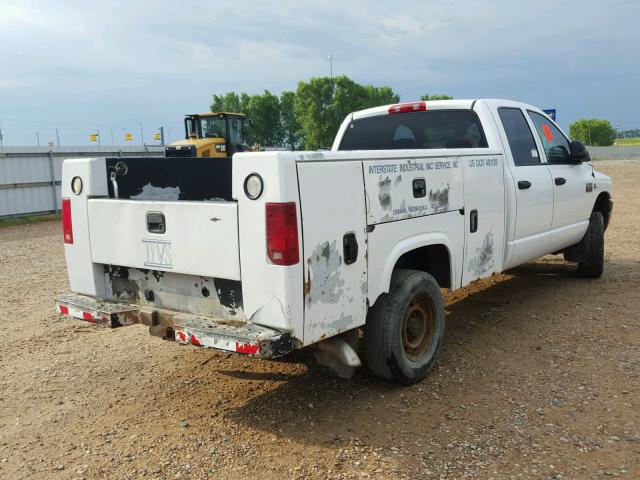 3D7KS28L69G535670 - 2009 DODGE RAM 2500 WHITE photo 4