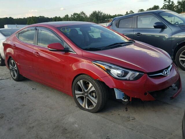 KMHDH4AH6FU229978 - 2015 HYUNDAI ELANTRA SE RED photo 1