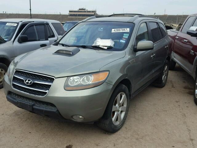 5NMSH13E27H039729 - 2007 HYUNDAI SANTA FE GREEN photo 2