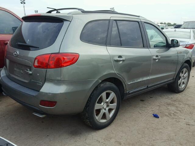 5NMSH13E27H039729 - 2007 HYUNDAI SANTA FE GREEN photo 4