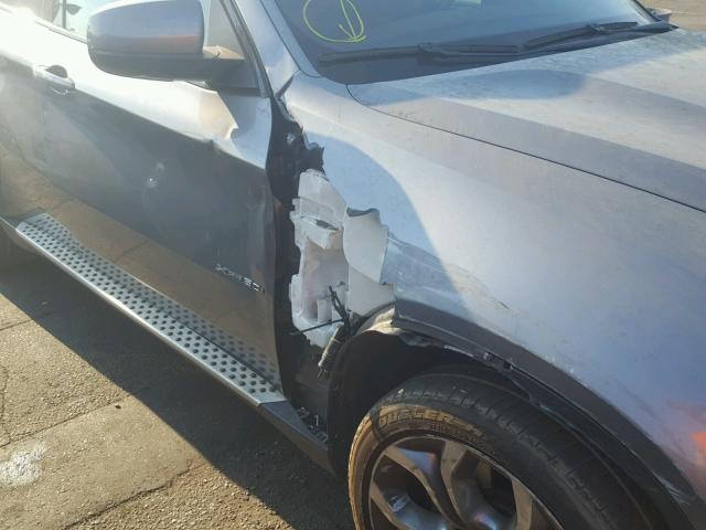 5UXFG8C57CL590212 - 2012 BMW X6 XDRIVE5 GRAY photo 9