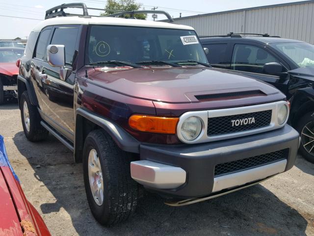 JTEBU11F970004852 - 2007 TOYOTA FJ CRUISER BURGUNDY photo 1