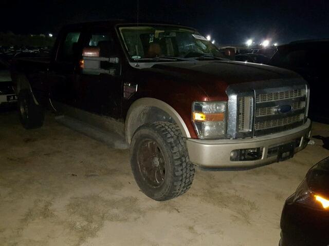 1FTWW31R38EB58712 - 2008 FORD F350 ORANGE photo 1