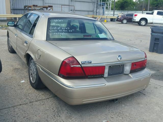 2MEFM74W2YX697429 - 2000 MERCURY GRAND MARQ TAN photo 3