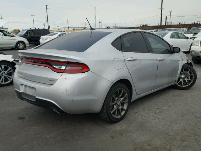 1C3CDFBA7DD300504 - 2013 DODGE DART SXT SILVER photo 4