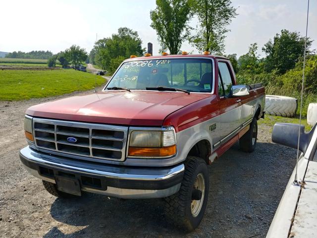 1FTHF26F8VEA86502 - 1997 FORD F250 RED photo 2