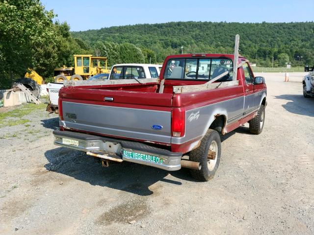 1FTHF26F8VEA86502 - 1997 FORD F250 RED photo 4