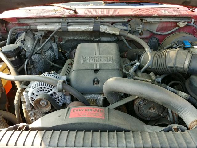 1FTHF26F8VEA86502 - 1997 FORD F250 RED photo 7
