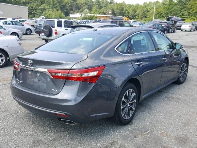 4T1BK1EB4HU255365 - 2017 TOYOTA AVALON XLE GRAY photo 4