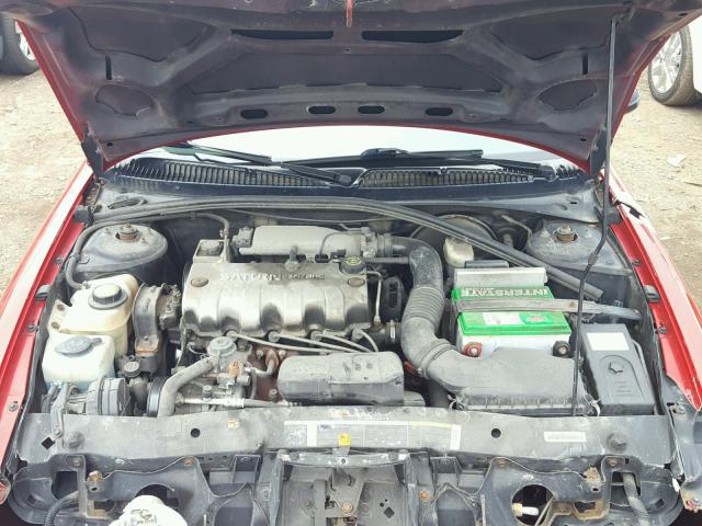 1G8ZH528X1Z279299 - 2001 SATURN SL1 RED photo 7