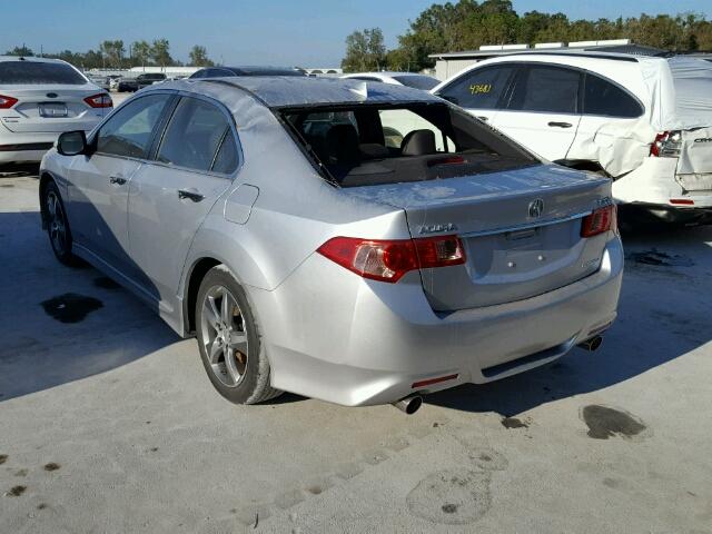 JH4CU2F88EC000892 - 2014 ACURA TSX SE SILVER photo 3