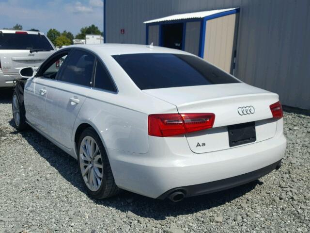 WAUCFAFC5DN106498 - 2013 AUDI A6 PREMIUM WHITE photo 3