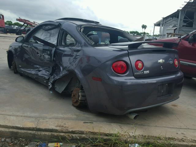 1G1AM18B067632039 - 2006 CHEVROLET COBALT SS GRAY photo 3