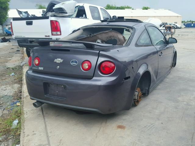 1G1AM18B067632039 - 2006 CHEVROLET COBALT SS GRAY photo 4