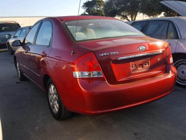 KNAFE222495663641 - 2009 KIA SPECTRA EX RED photo 3