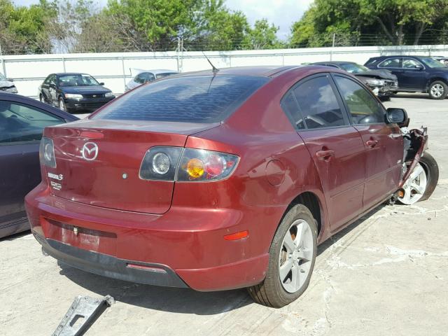 JM1BK123461470339 - 2006 MAZDA 3 S RED photo 4