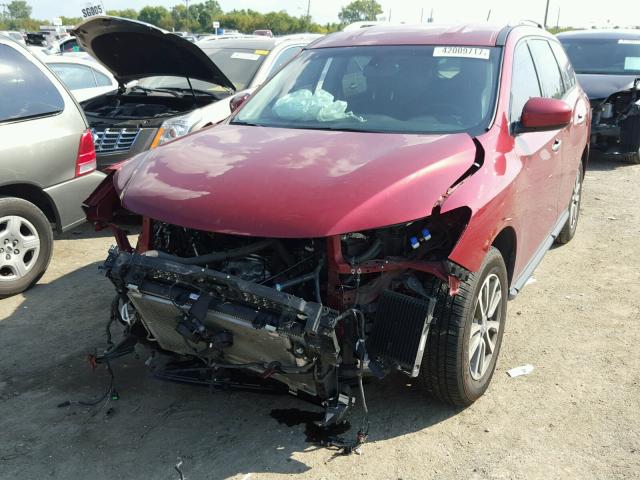 5N1AR2MM7GC611439 - 2016 NISSAN PATHFINDER RED photo 2