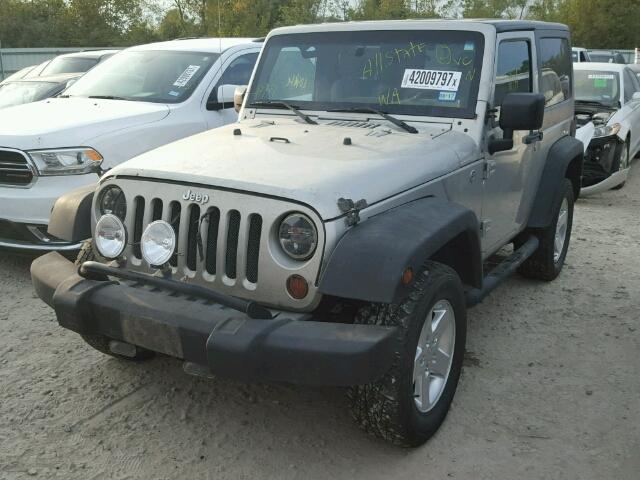 1J4FA24187L143366 - 2007 JEEP WRANGLER X SILVER photo 2