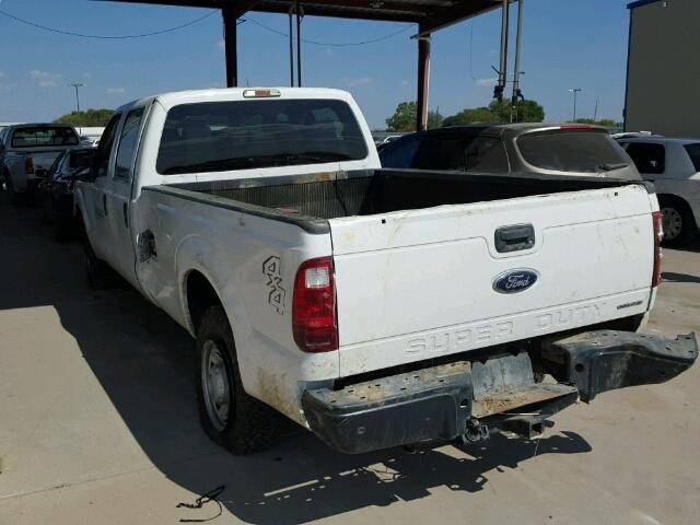 1FT7W2B66CEB24582 - 2012 FORD F250 SUPER WHITE photo 3