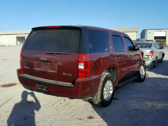 1GKFC13508R226730 - 2008 GMC YUKON MAROON photo 4