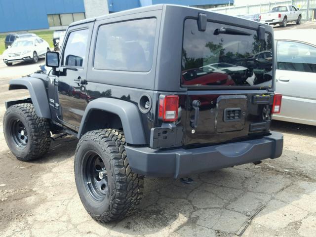1C4AJWAG4EL281712 - 2014 JEEP WRANGLER S BLACK photo 3