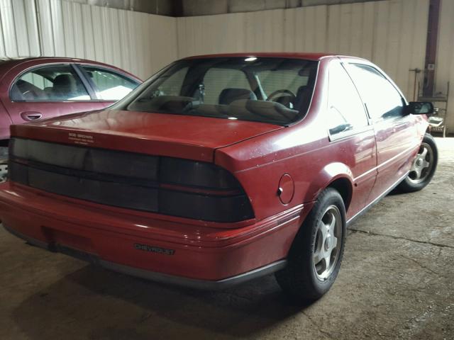 1G1LW13T6ME165611 - 1991 CHEVROLET BERETTA GT RED photo 4