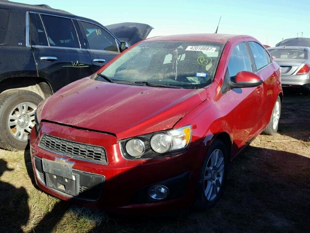 1G1JC5SH2C4112767 - 2012 CHEVROLET SONIC LT RED photo 2