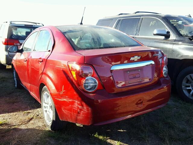 1G1JC5SH2C4112767 - 2012 CHEVROLET SONIC LT RED photo 3