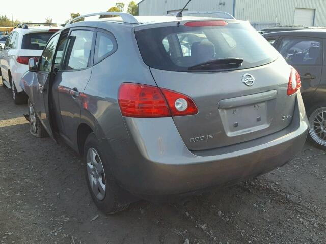 JN8AS58V38W147423 - 2008 NISSAN ROGUE S GRAY photo 3